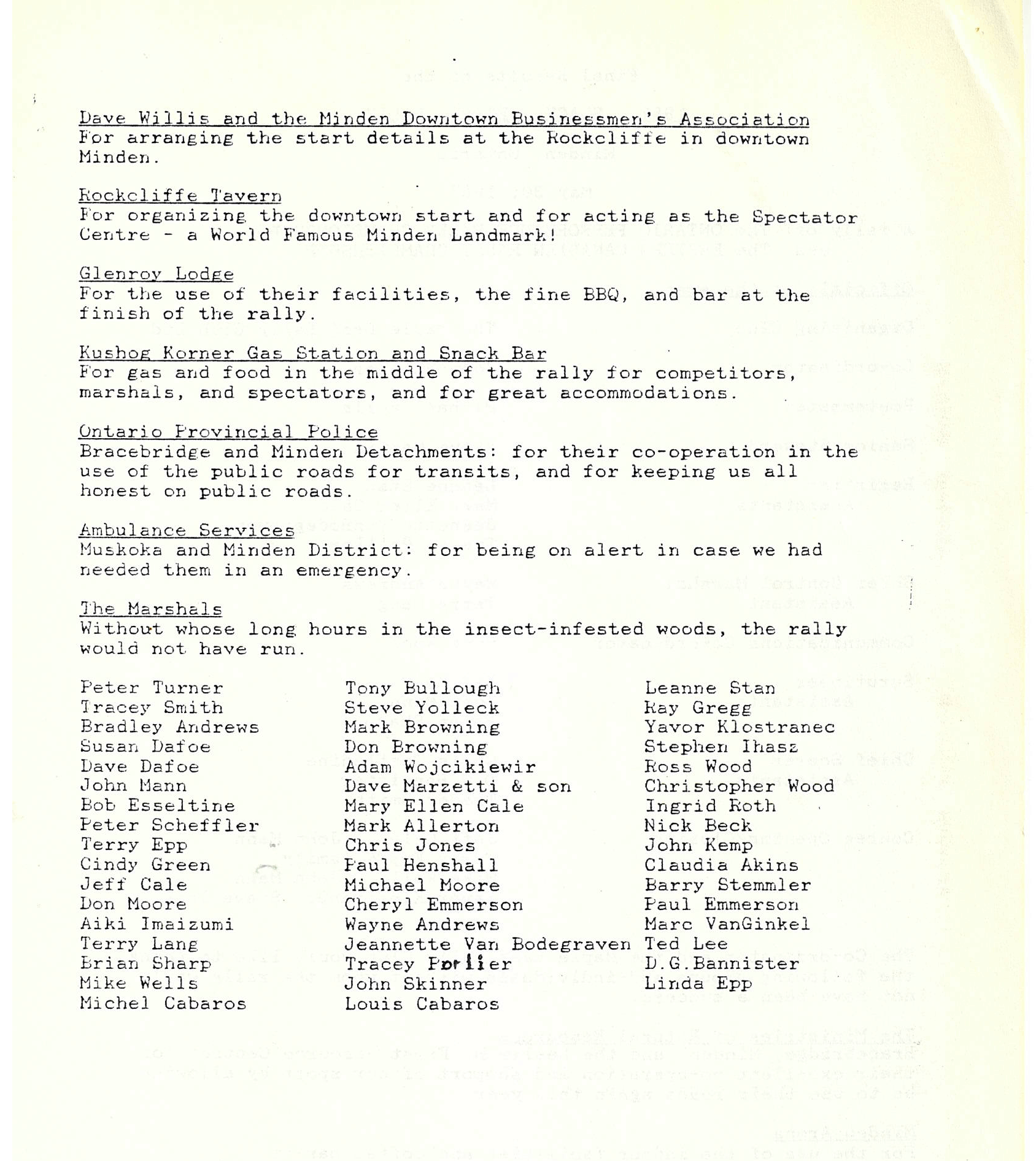 Official Results