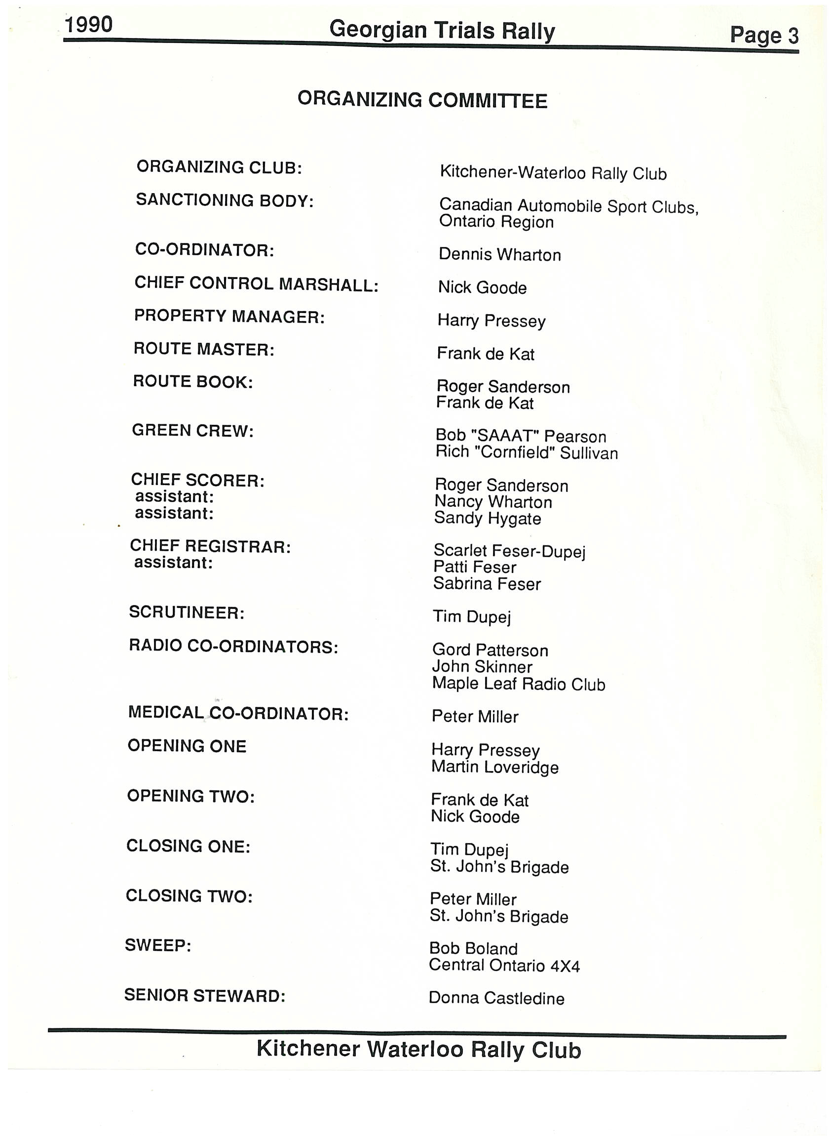 Official Results