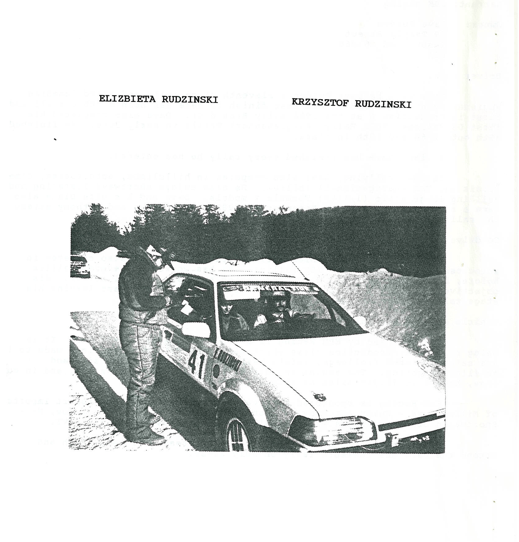 Dartmouth Highlands Rally, 1989