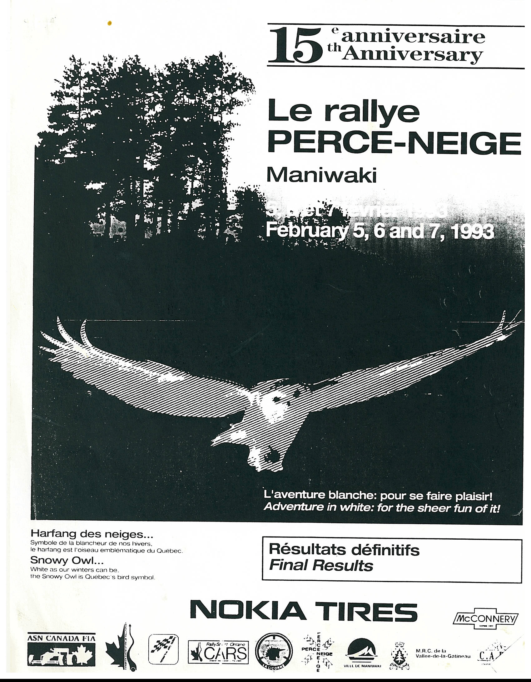 Rallye Perce Neige, 1993
