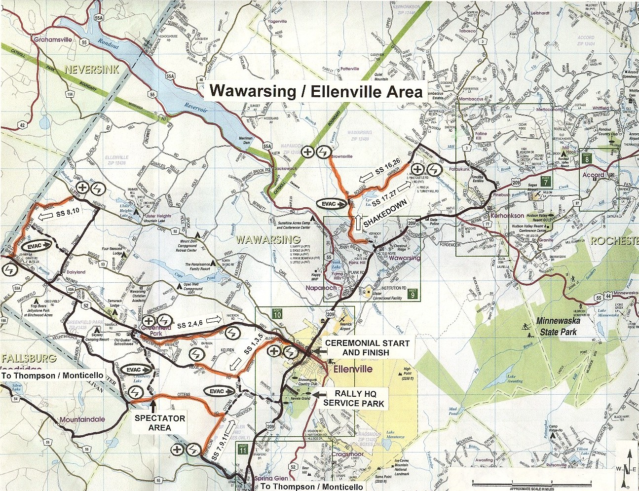 Map of Wawarsing Area