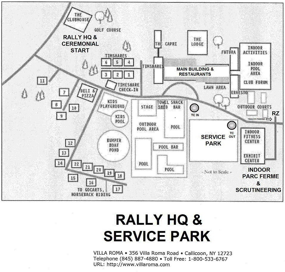 Map of Rally HQ