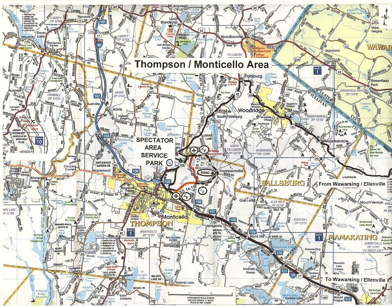 Map of Monticello Area