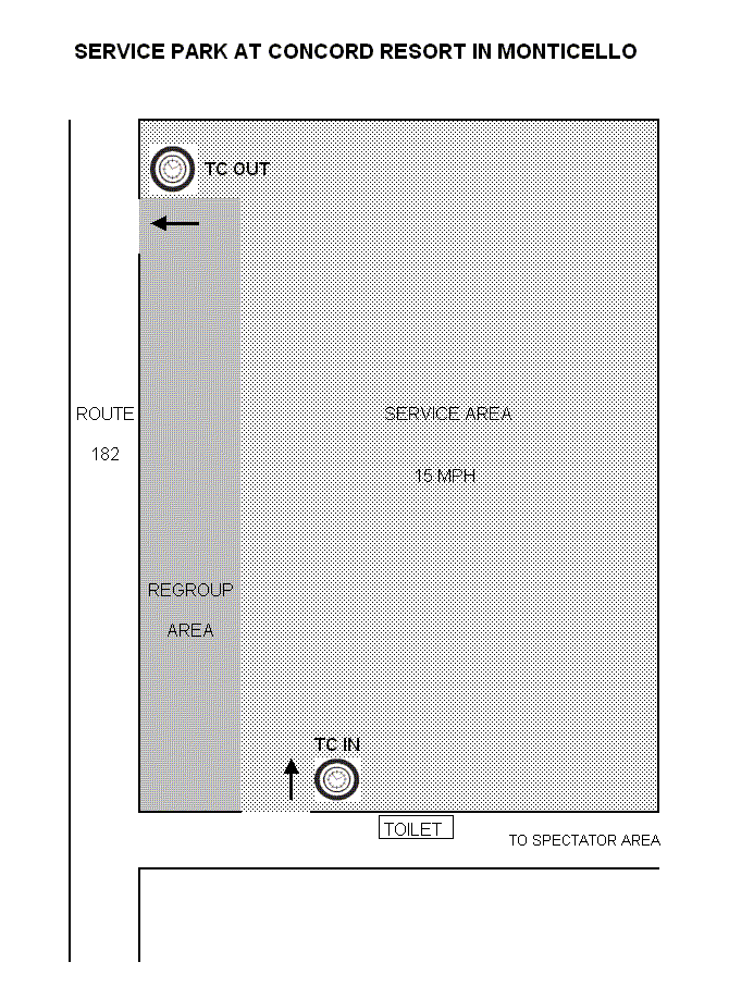 Map of Monticello Service Park