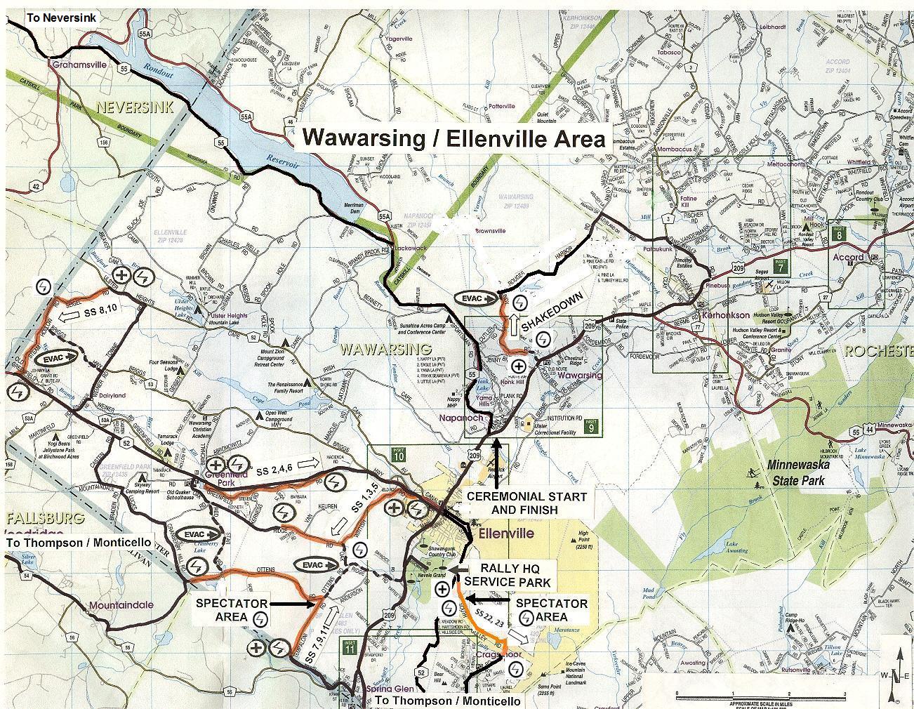 Map of Wawarsing Area