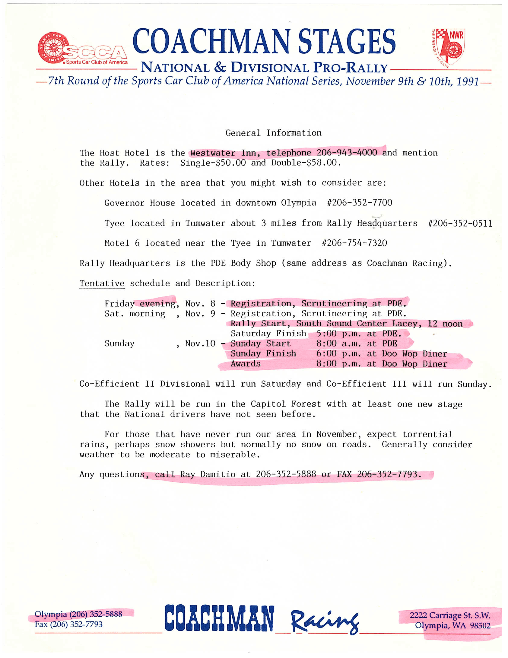 1991 Coachman Stages
