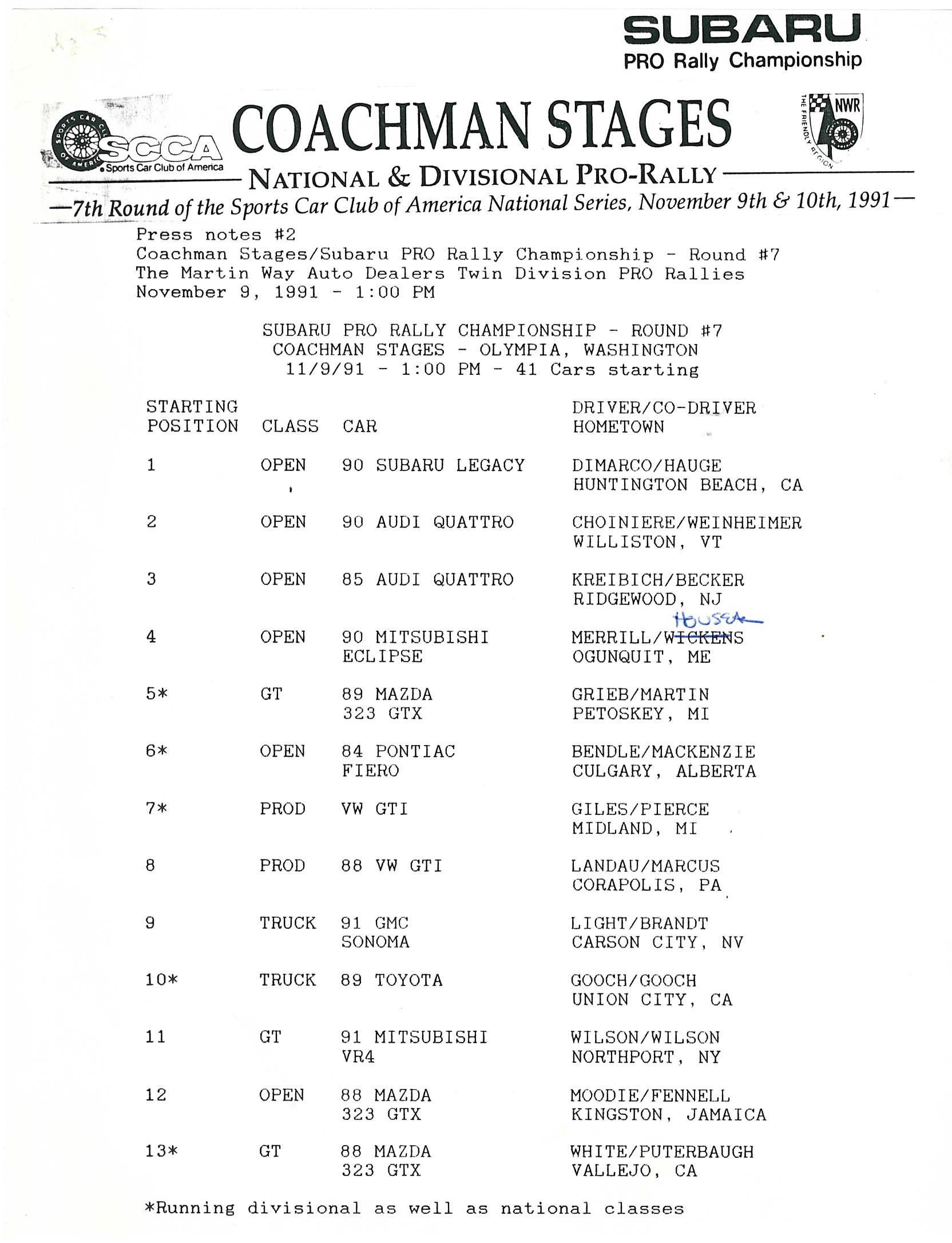 1991 Coachman Stages